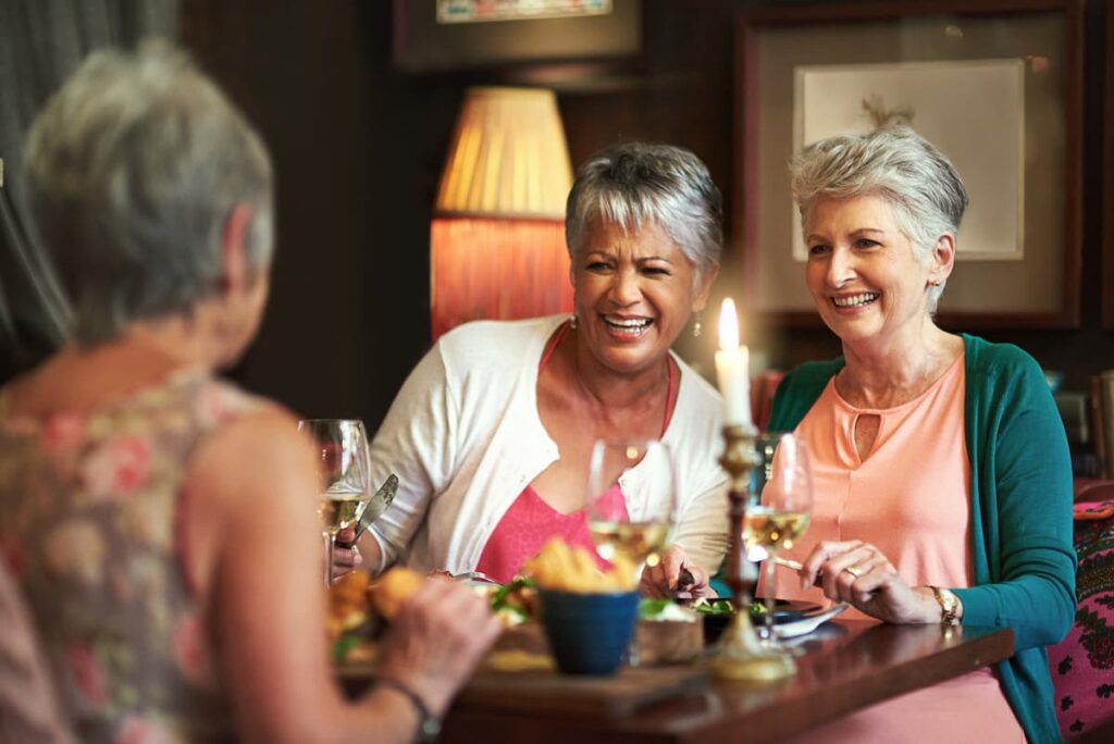 Cumberland Hills | Group Of Senior Female Friends Enjoying Lunch