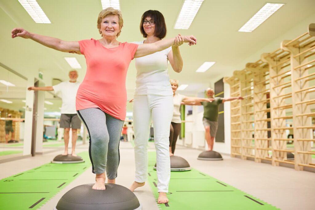 Cumberland Hills | Trainer Gives Senior Help With Balance Training