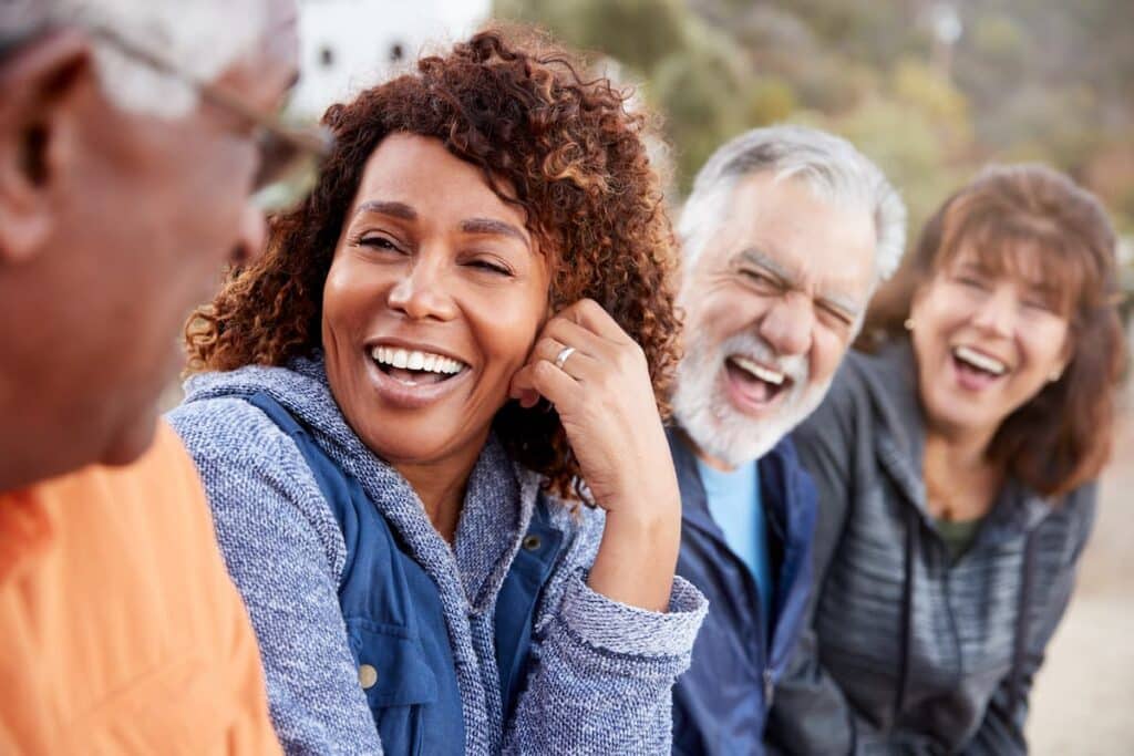 Independence Hall | Seniors Laughing in the Outdoors