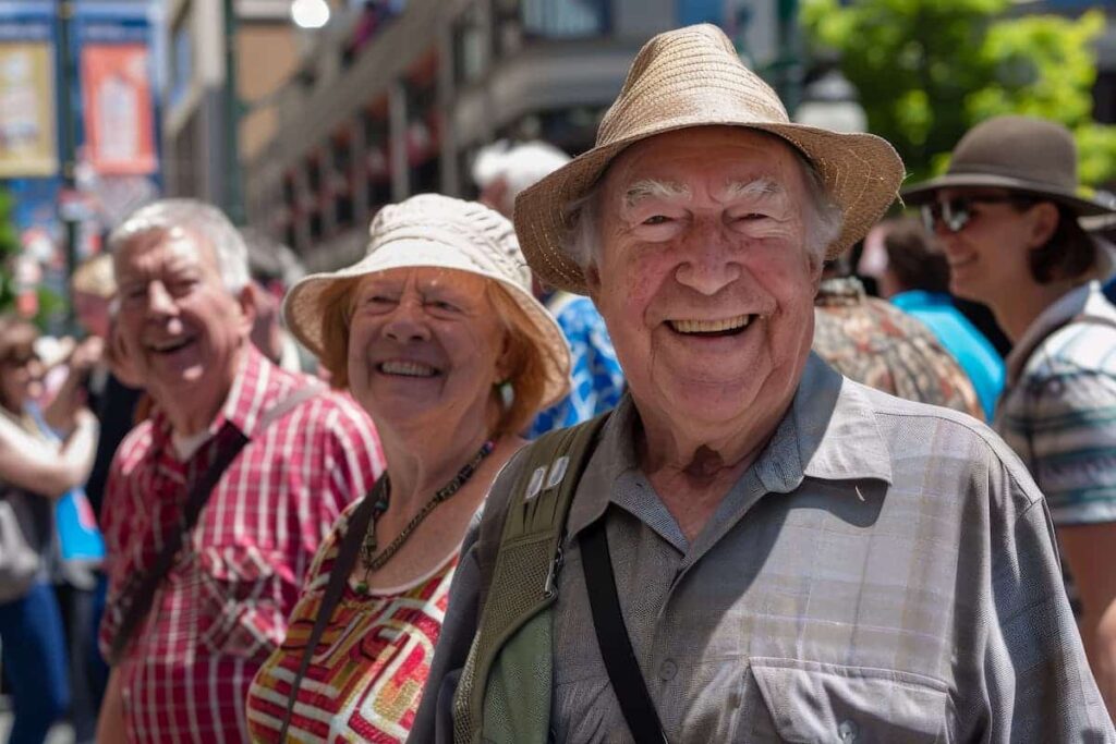 Cumberland Village | Seniors on a walking tour