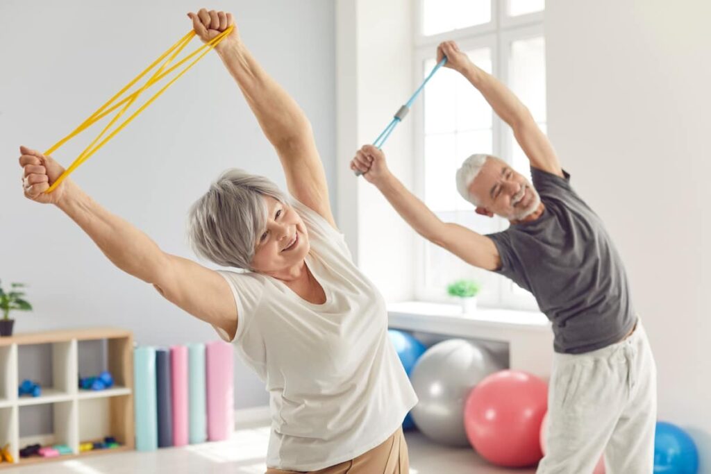 Cumberland Village | Seniors doing yoga